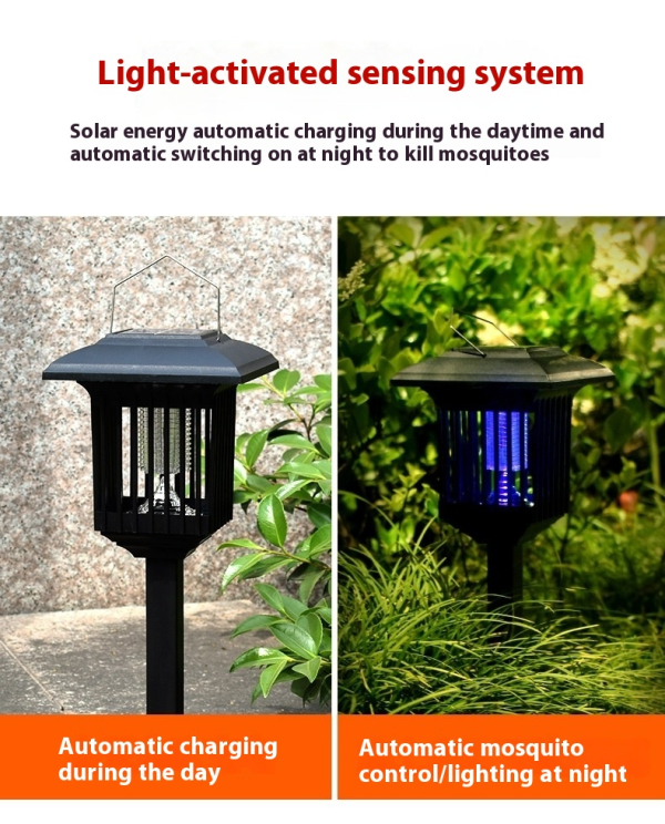 Outdoor Waterproof LED Solar Mosquito Zapper - Image 3