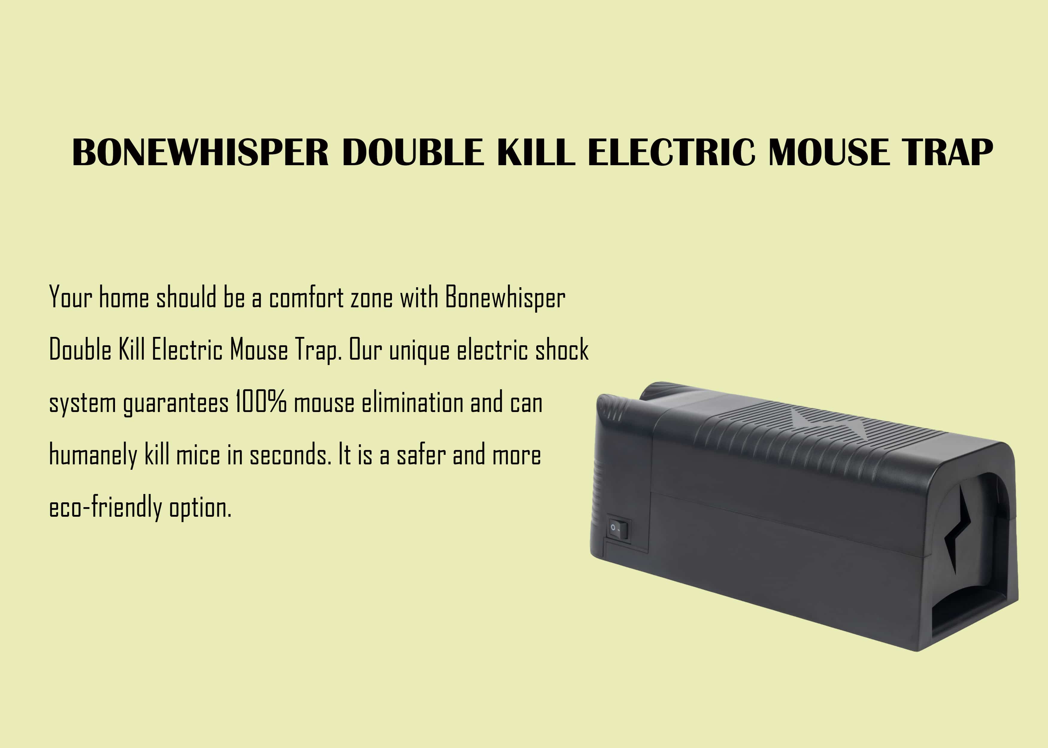 double kill electric mouse trap